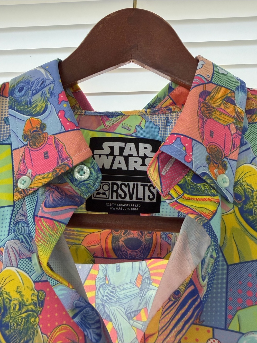 RSVLTS Kids Multicolor Star Wars Graphic Button-Down Shirt